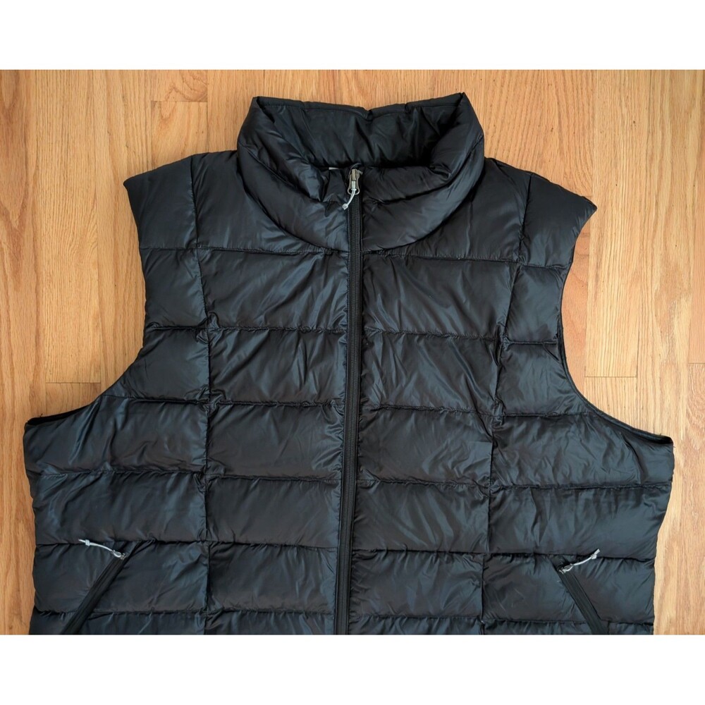 REI Co-op 650 Down Vest Mens 3XL XXXL Black Puffer Quilted Sleeveless Full Zip - Picture 3 of 12
